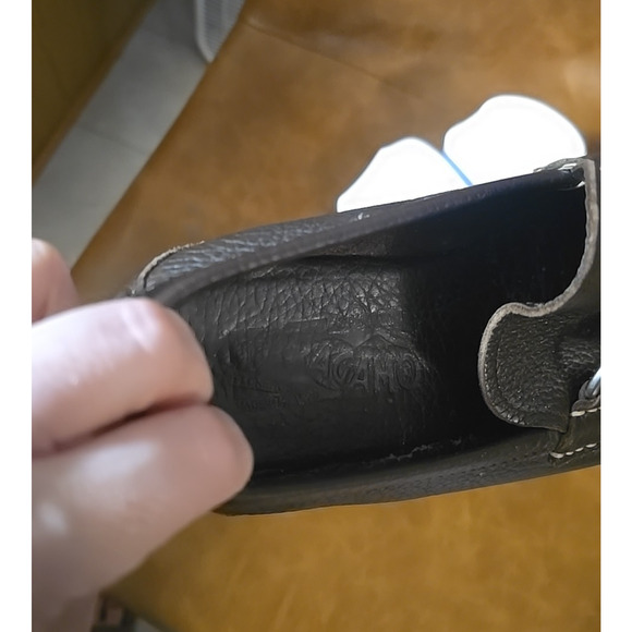 Salvatore Ferragamo Magnifico Rare Black Leather Loafer Slip On Shoes Men's Sz 8 - Picture 6 of 7